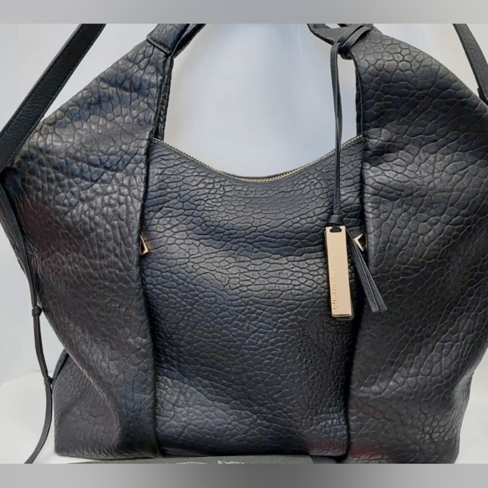 Vince Camuto Convertible Lamb Leather Pleated Tote - Steph